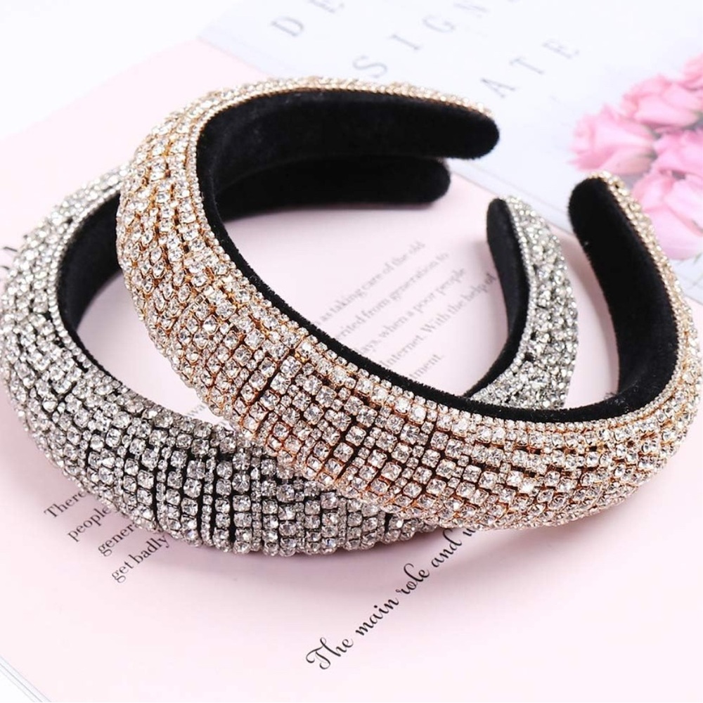 Amazon Silver and Gold Crystal Hair Accessories